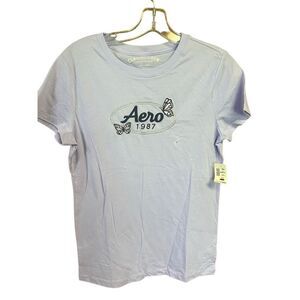 Aeropostale Womans Lilac Tee Shirt Sz L NWT